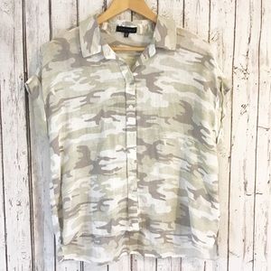 SANCTUARY Camo button down women’s medium